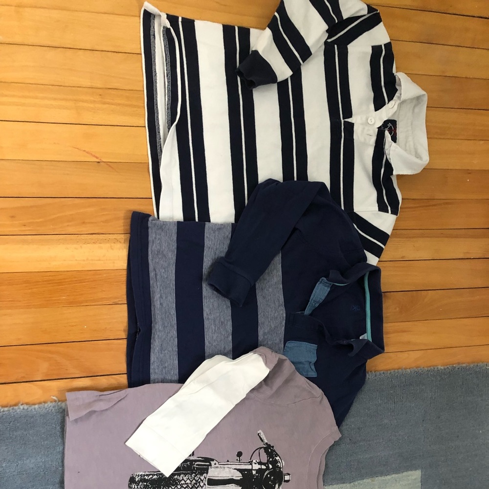 Lot of 3 long sleeve cotton tees for a boy size 7